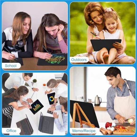 LCD Writing Tablet,16Inch Colorful Screen Rechargeable Doodle Board Toddler Toys - Picture 6 of 8